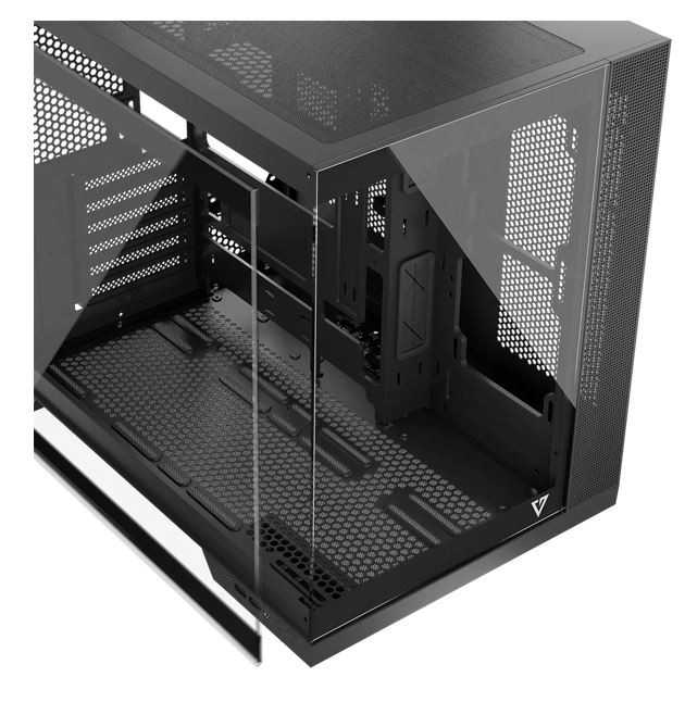 Obudowa Modecom Volcano Panorama APEX ARGB 3F Czarna - obrazek 3