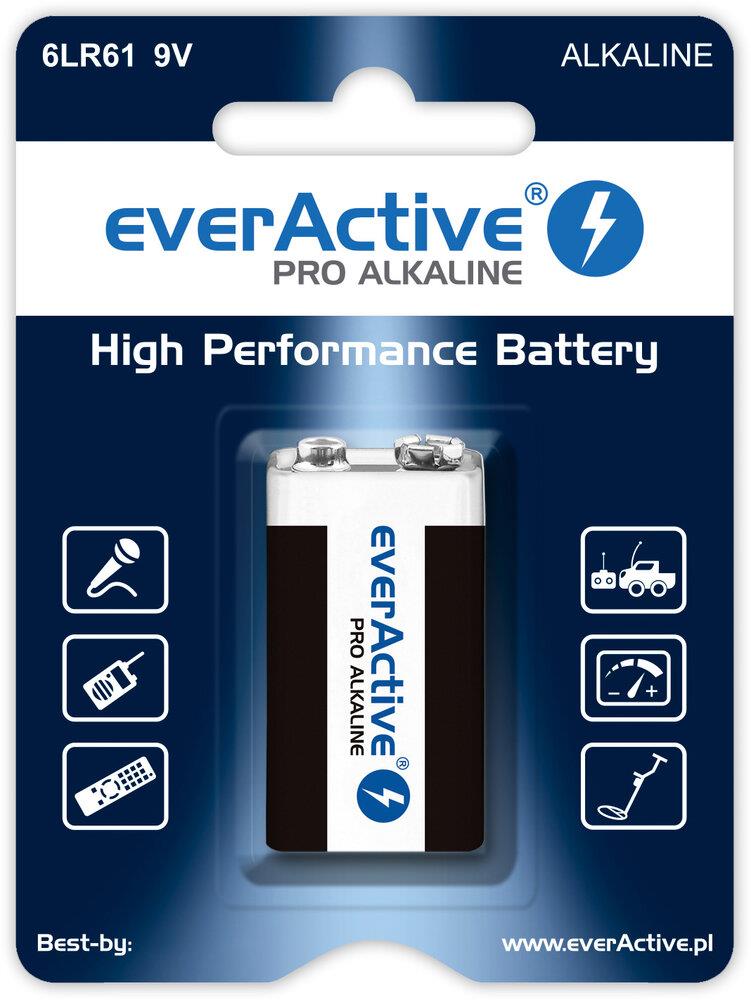Bateria LR61 9V 1 szt.  everActive
