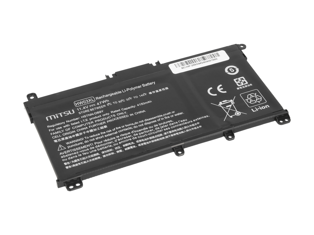Bateria do laptopaHP 250 G9, 255 G9, 15-EH6  11.4V  4150 mAh