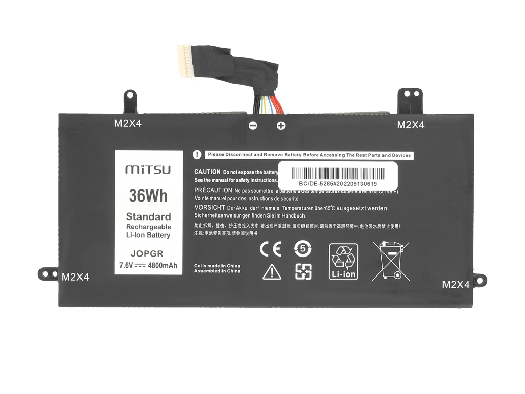 Bateria do laptopa Dell Latitude 12 (5285), 12 (5289) 7.6 V 4800 mAh - obrazek 2