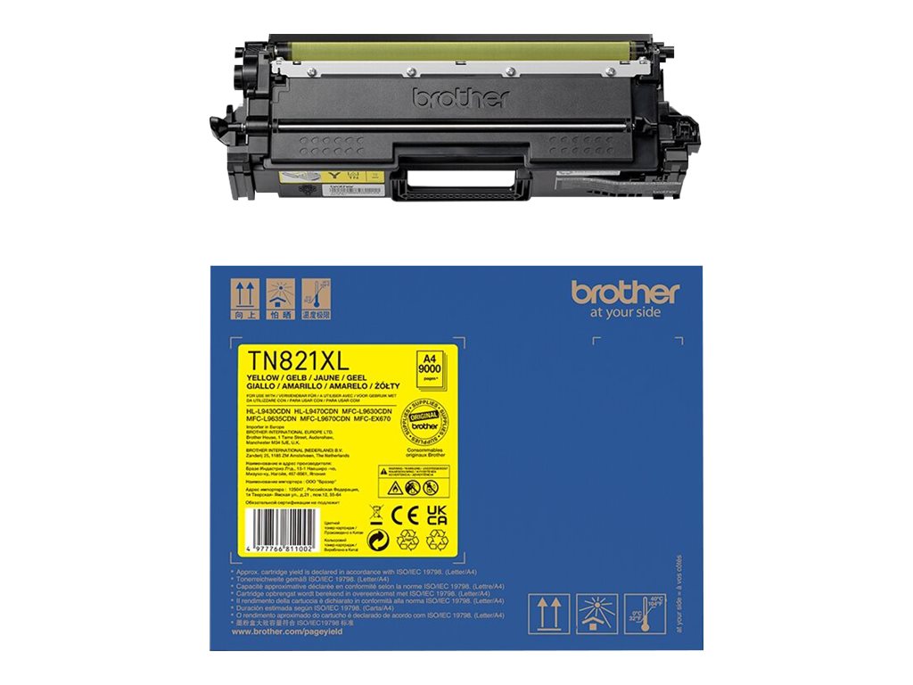 Toner Brother  TN-821XLY  Yellow  9000 str.