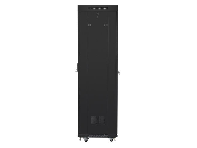 Szafa stojąca rack 19" 42U 600x600mm czarna (drzwi przednie perforowane) LCD Lanberg - obrazek 3