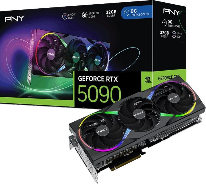 GeForce RTX 5090  32GB  PNY  ARGB EPIC-X RGB Overclocked