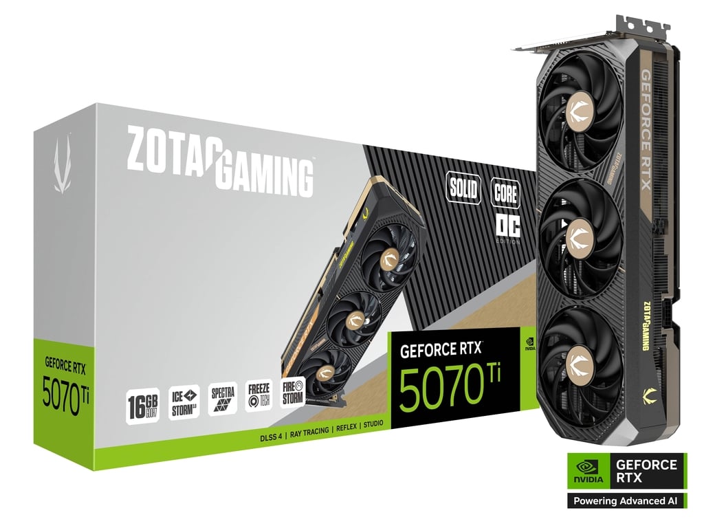 GeForce RTX 5070 Ti  16GB  Zotac  Solid Core OC