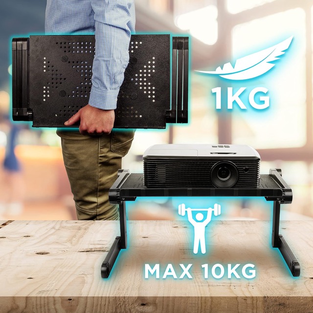 Podstawka pod laptopa - stolik składany i regulowany Duronic DML121 - obrazek 3