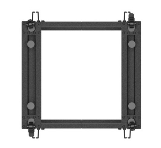 Szafa stojąca Open Rack rack 19'' 9U 600x600-1100mm regulowana Czarna Langberg - obrazek 2