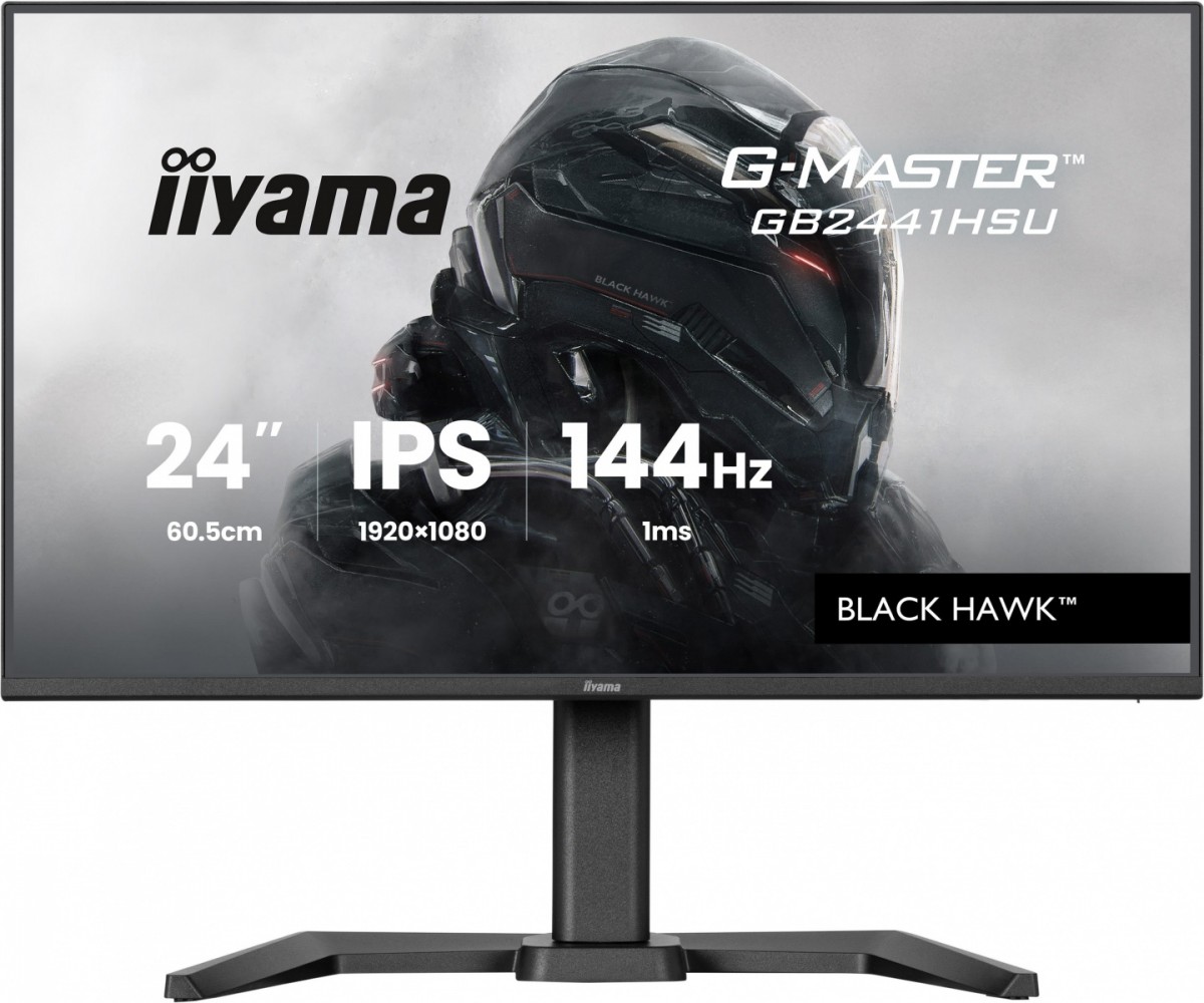 Monitor 23,8" iiyama G-MASTER gaming series GB2441HSU-B1  Black Hawk