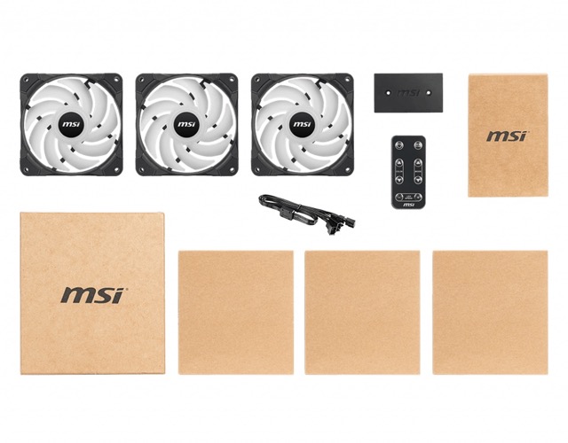 Wentylator 120 mm MSI MAX F12A-3H Gaming Fan 3-pack - obrazek 2