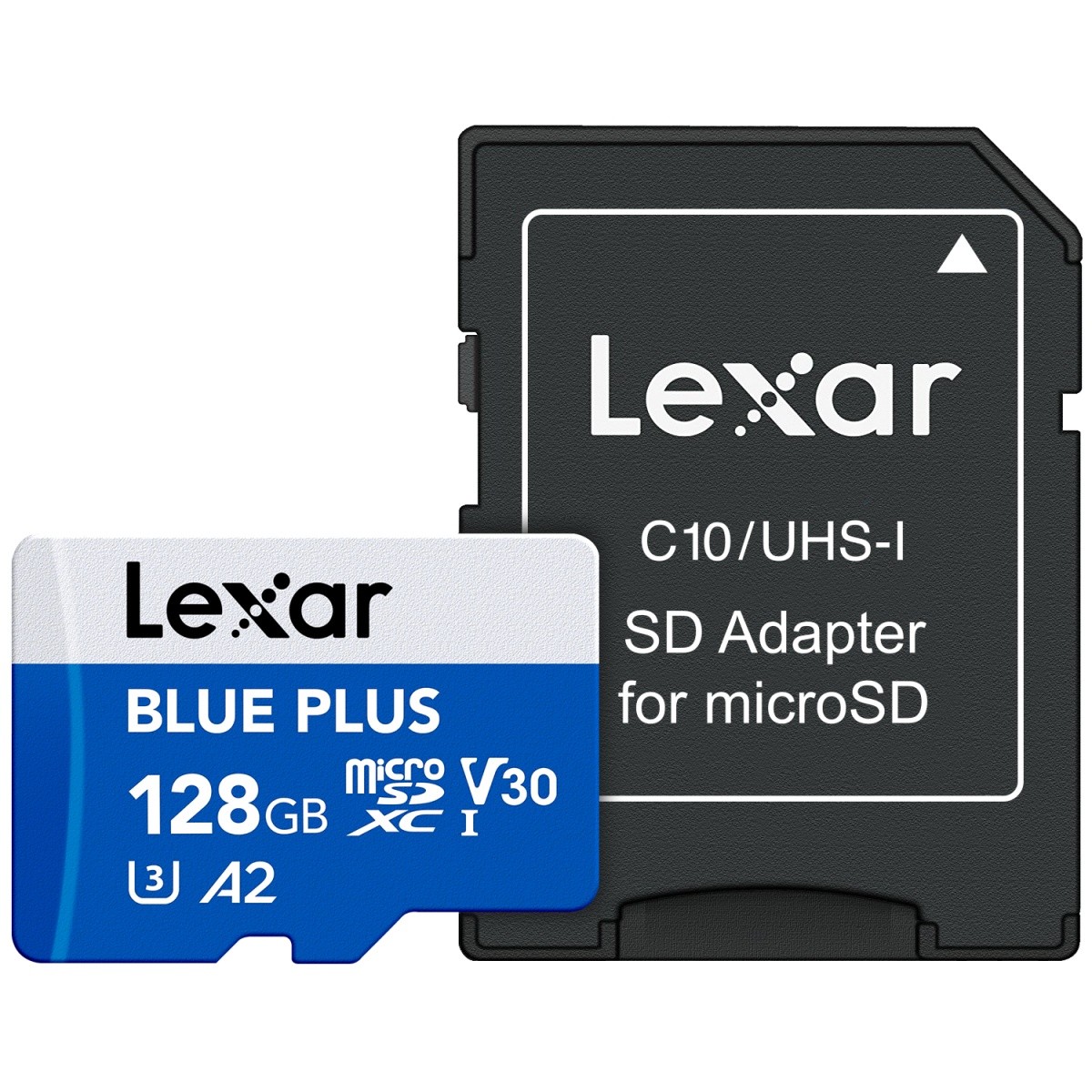 - karta pamieci MicroSD 128GB SDXC Lexar Blue Plus 170MB + Adapter SD!
