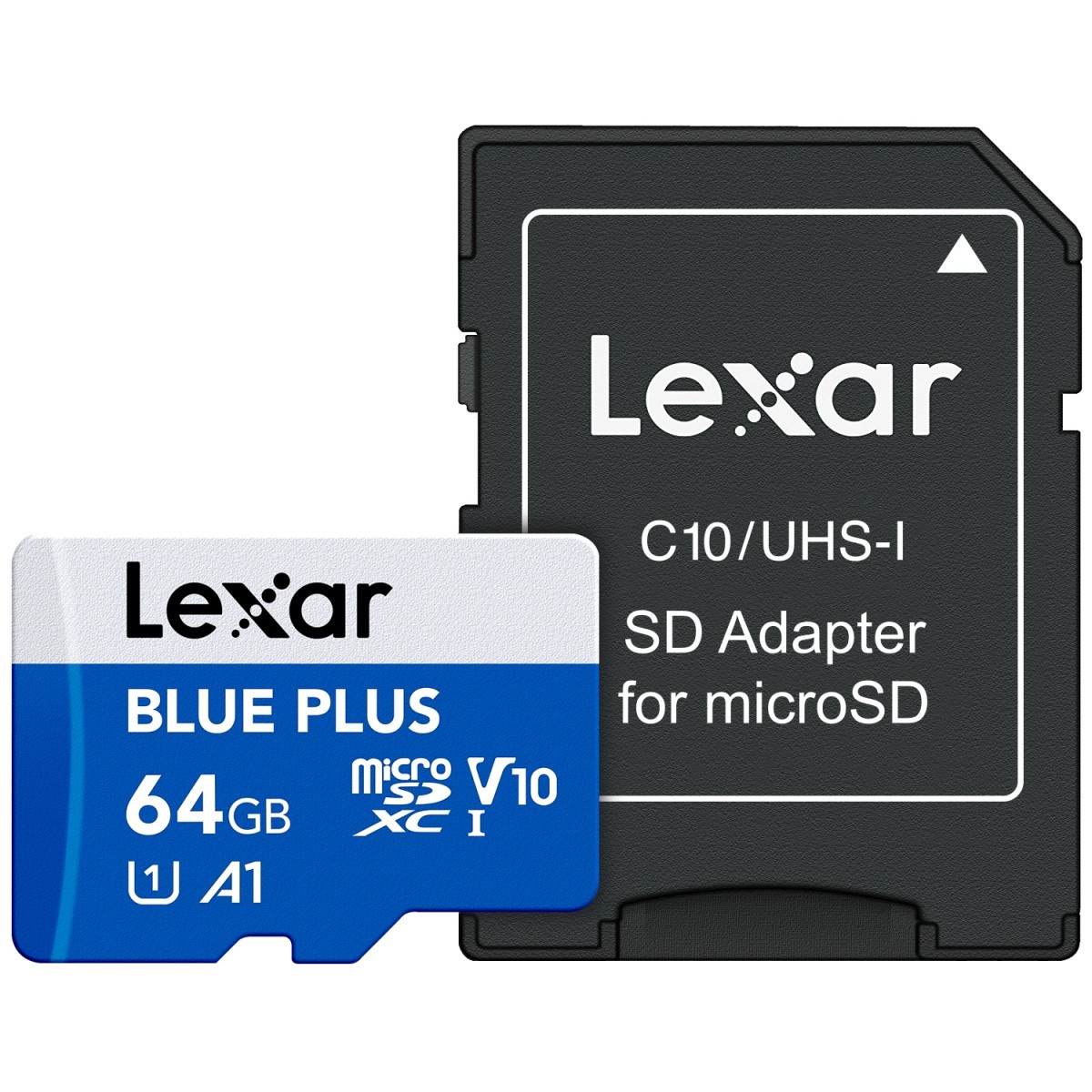 - karta pamieci MicroSD 64GB SDXC Lexar Blue Plus 170MB + Adapter SD!