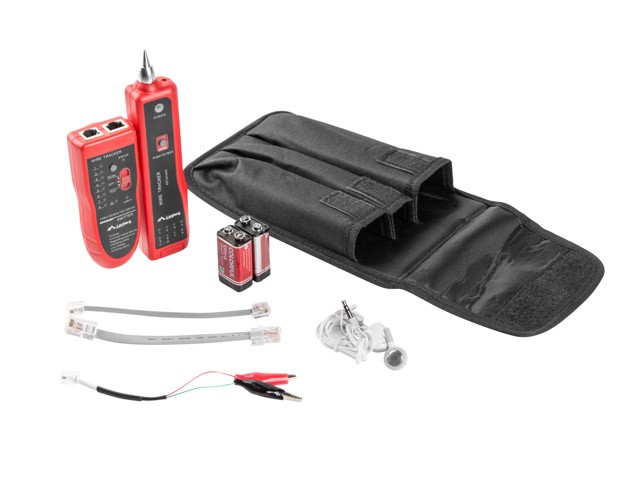 Tester okablowania RJ45, RJ11, RJ12 z funkcją lokalizatora Lanberg
