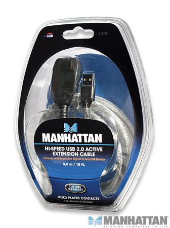 Kabel USB 2.0 przedłużacz 5.0 m aktywny Manhattan - obrazek 5
