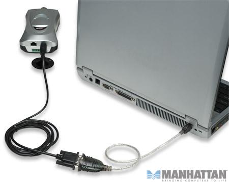 Adapter USB na 1 x RS232 Manhattan - obrazek 3