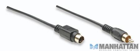 Kabel S-Video męski na Cinch męski 4.8 m MANHATTAN - obrazek 3