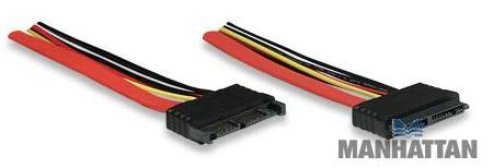 Kabel przedłużacz SATA 1,8" - 30 cm MANHATTAN - obrazek 2