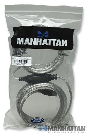 Kabel USB 2.0 A/B 11 m aktywny Manhattan - obrazek 4