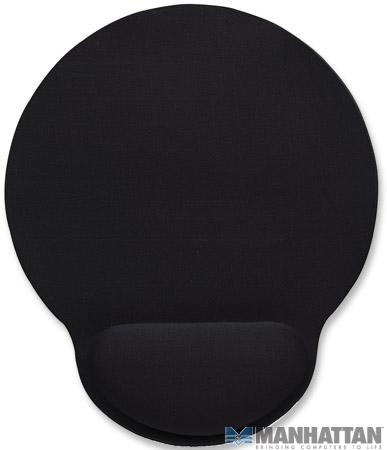 Podkładka pod mysz z żelową podpórką na nadgarstek Manhattan Czarna