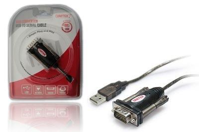 Adapter USB na 1 x RS232 + Adapter DB9F/DB25M Unitek - obrazek 3