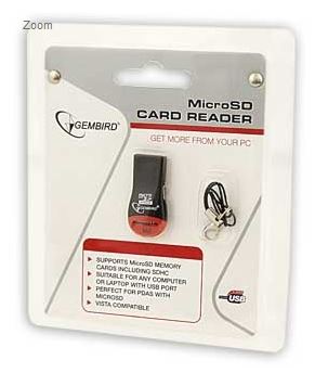 Czytnik kart pamieci USB 2.0 microSD Gembird - obrazek 2
