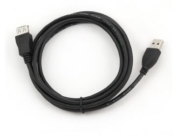 Kabel USB 2.0 przedłużacz 1.8 m Czarny Gembird - obrazek 2