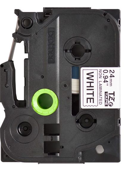Taśma do drukarki etykiet Brother TZEN251 24mm Czarny na Białym - obrazek 2