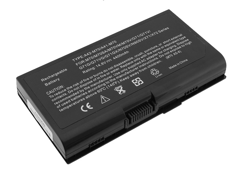 Bateria do laptopa Asus G72; M70; N70  14.8 V  4400 mAh