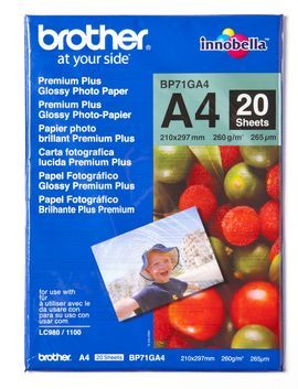 Papier Brother A4 260g Glossy  20 szt.