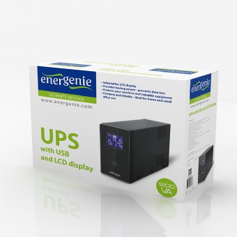 Zasilacz awaryjny UPS - EnerGenie UPS Line-Interactive 1200VA - obrazek 3