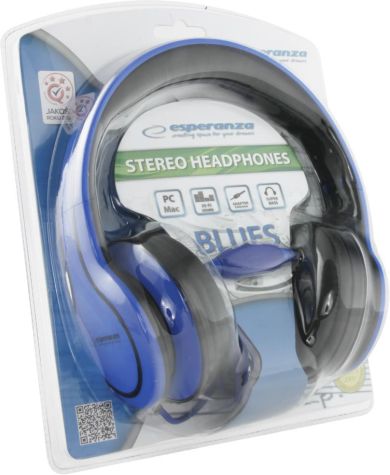 Słuchawki Esperanza EX136B - Niebieskie - obrazek 4