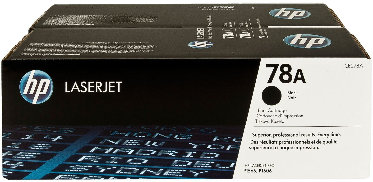Tonery HP  78A  CE278AD  Black  2x2100 str.
