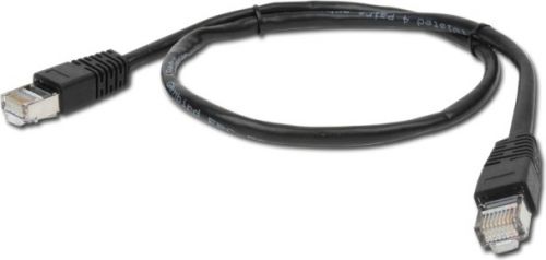 Kabel RJ45/RJ45  1 m    Patchcord  Kategoria 5e  Czarny