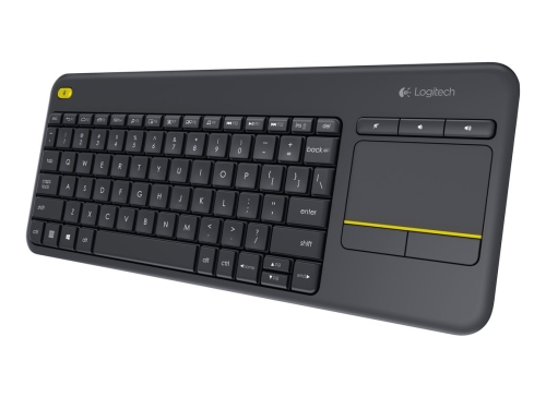 Klawiatura bezprzewodowa Logitech Touch Keyboard K400+ Czarna - obrazek 2