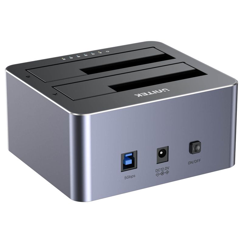 Stacja dokująca dla dysków HDD 2.5 i 3.5 USB 3.0 Dual HDD Unitek Y-3026GY01-EU - obrazek 4