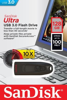 Flashdrive 128GB USB 3.0 SanDisk Cruzer Ultra - obrazek 2