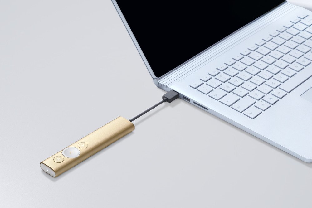 Logitech Spotlight Presentation Remote Złoty - obrazek 3