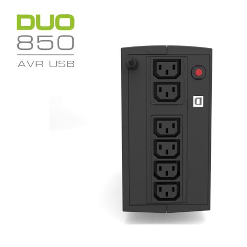 Zasilacz awaryjny UPS - Ever Duo 850 AVR USB - obrazek 5