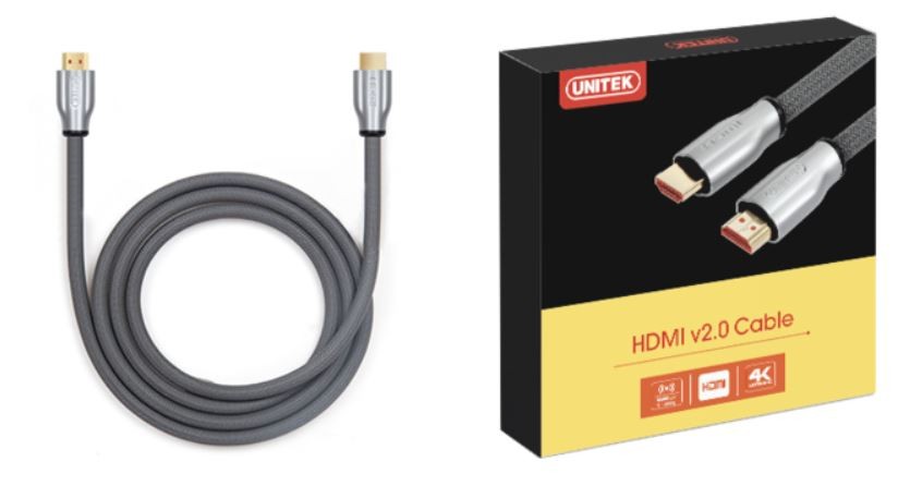 Kabel HDMI męski na HDMI męski v.2.0 1.0 m Unitek LUX - obrazek 3