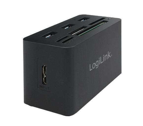 HUB USB 3.0 3 portowy z czytnikiem kart pamięci LogiLink - obrazek 4