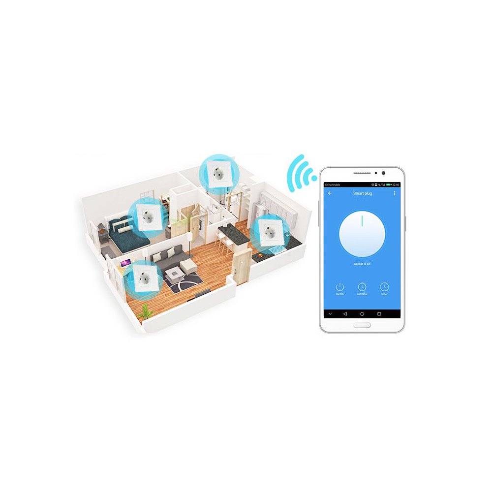 Gniazdko Smart WiFi Woox podtynkowe - obrazek 5