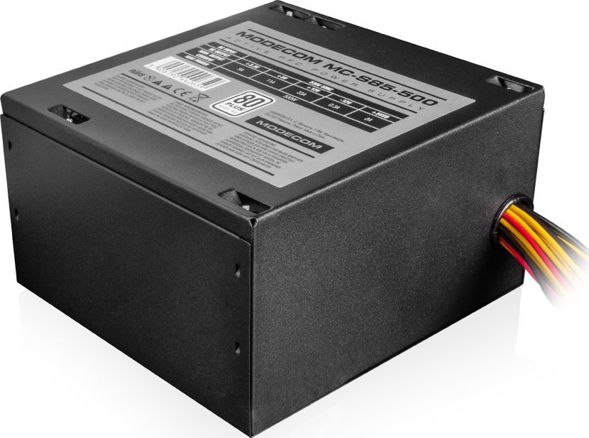 Zasilacz ATX 500W Modecom MC500-85 120mm 80 Plus - obrazek 3