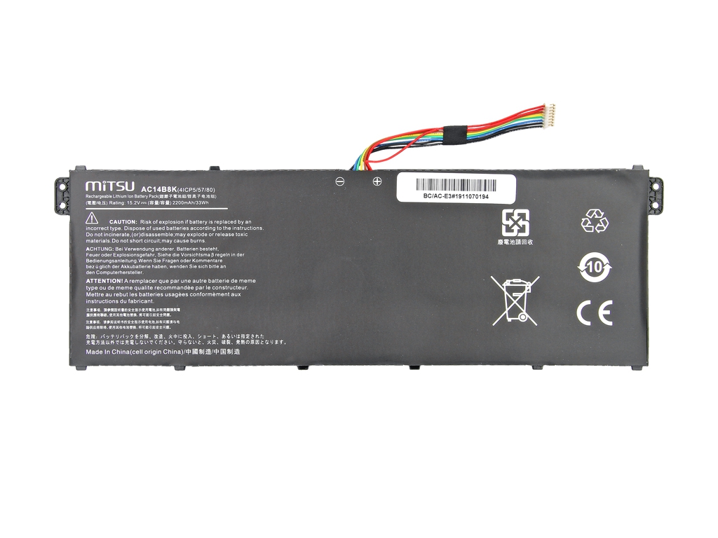 Bateria do laptopa Acer Aspire E3; ES1; V11; V13; V3; V5 15.2 V 2200 mAh - obrazek 3