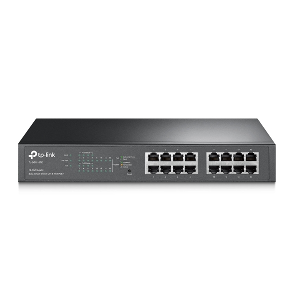 Switch TP-Link TL-SG1016PE 16x10/100/1000 MB/s  Easy Smart Rack  8xPoE