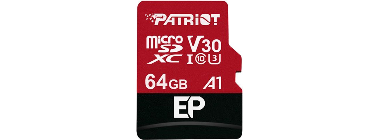 - karta pamieci MicroSD   64GB SDXC  Patriot EP Pro + Adapter SD!  80MB/100MB