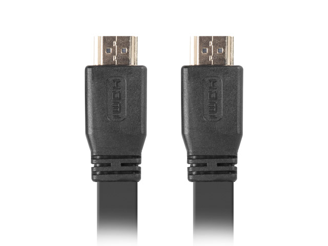 Kabel HDMI męski na HDMI męski v.2.0 5.0 m Lanberg Płaski - obrazek 2