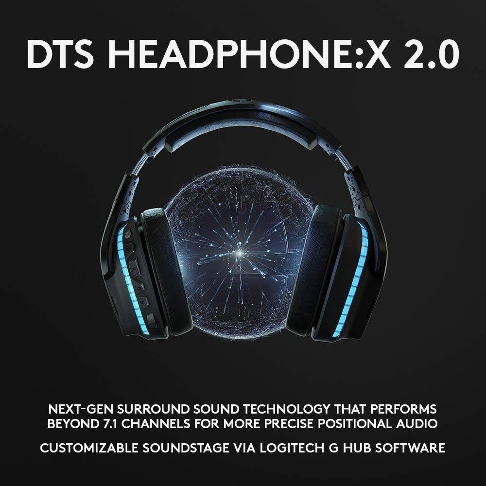 Słuchawki bezprzewodowe Logitech G935 7.1 Gaming Lightsync RGB - obrazek 2