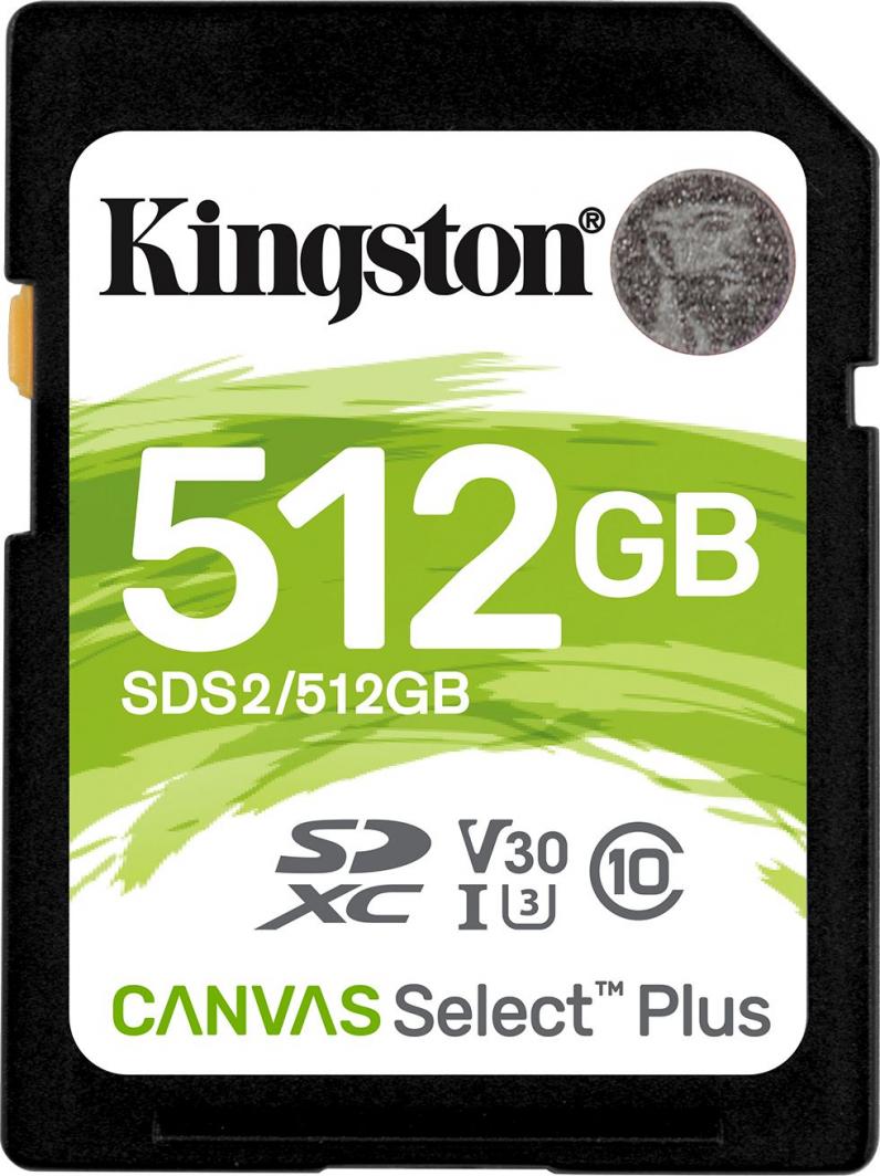 - karta pamieci SD  512GB SDXC  Kingston Canvas Select Plus 100MB/s