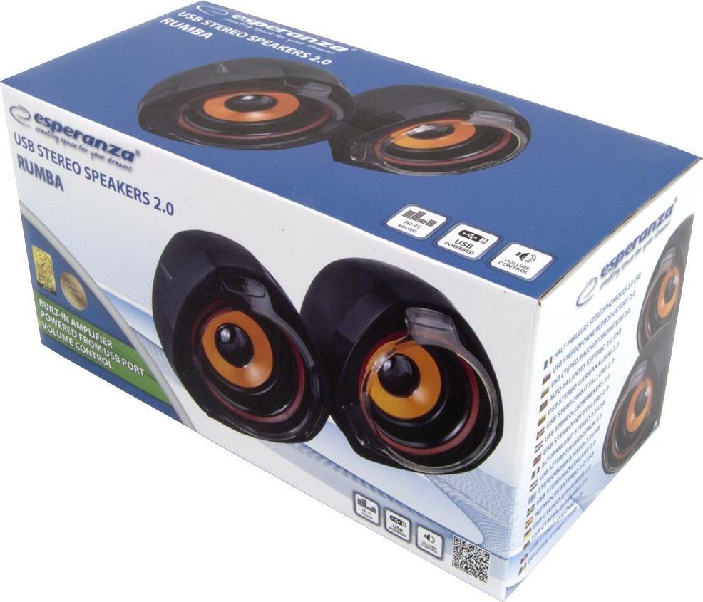 Głośniki Esperanza Rumba 2.0 Czarne - obrazek 2