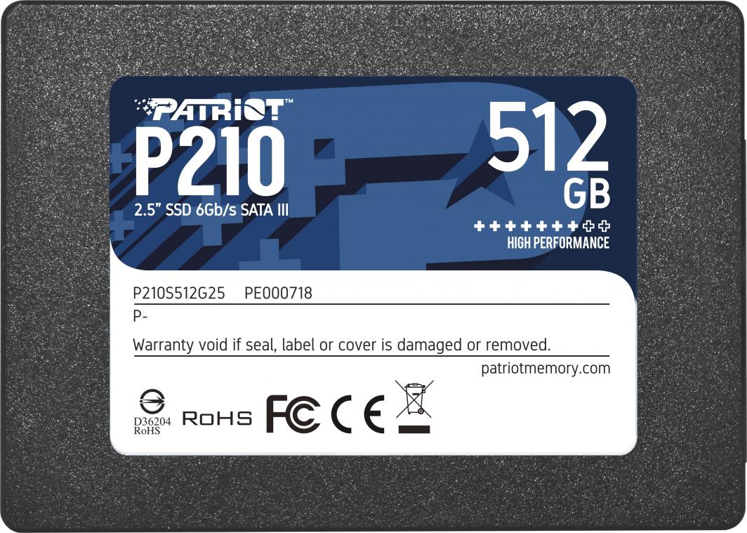 SSD 2.5" 512GB Patriot P210