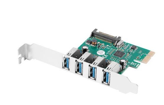 Kontroler PCI Express USB 3.1 x 4  Low Profile  Lanberg