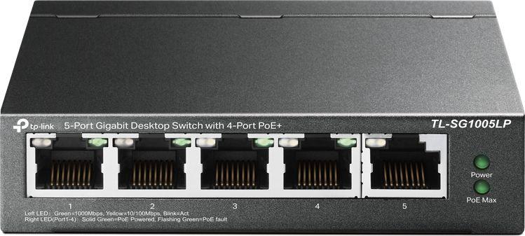 Switch TP-Link TL-SG1005LP  5x10/100/1000 MB/s 4xPoE+